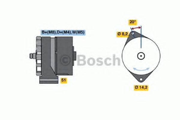 BOSCH 0120469749 Генератор