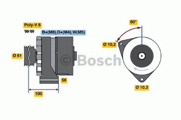 BOSCH 0120469853 Генератор