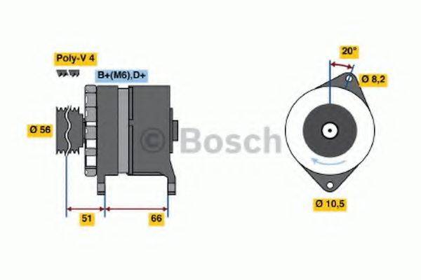 BOSCH 0120488215 Генератор