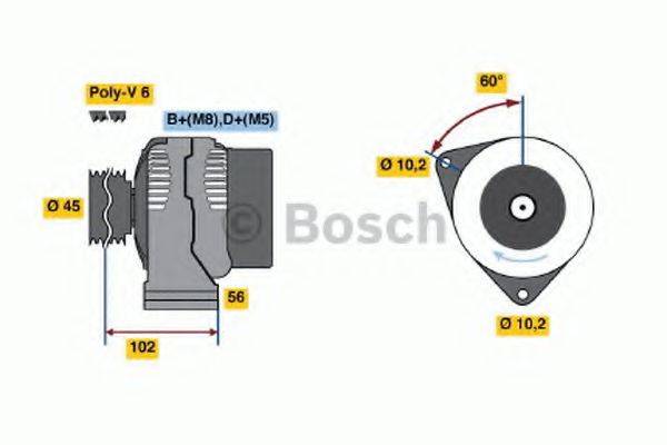 BOSCH 0123520008 Генератор