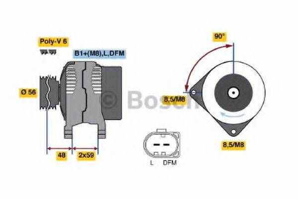 BOSCH 0124315036 Генератор