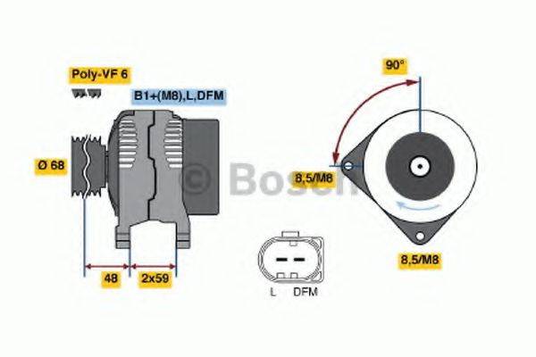 BOSCH 0124325088 Генератор