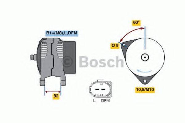 BOSCH 0124515058 Генератор