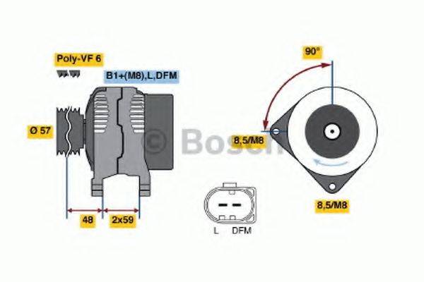 BOSCH 0124525090 Генератор