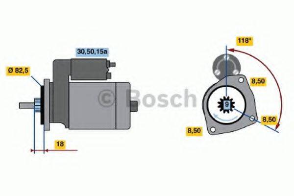 BOSCH 0986010350 Стартер