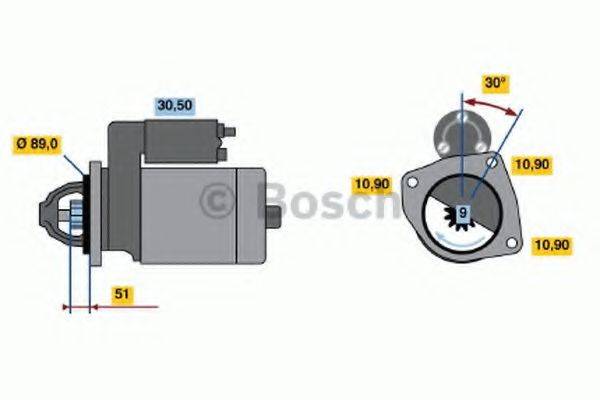 BOSCH 0986013480 Стартер