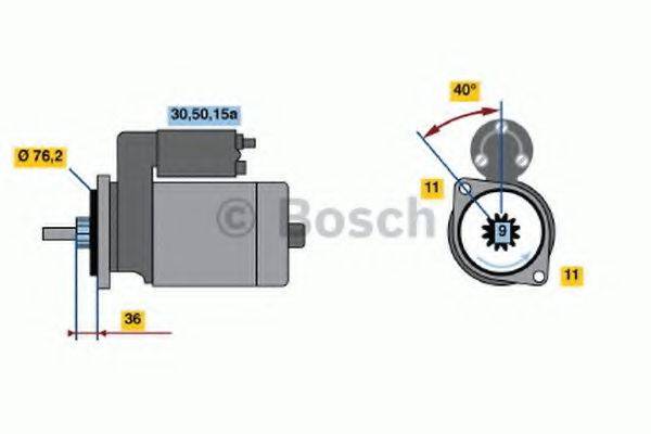 BOSCH 0986018200 Стартер