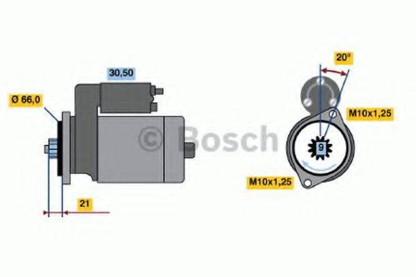 BOSCH 0986013541 Стартер