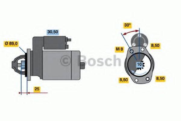 BOSCH 0986013821 Стартер