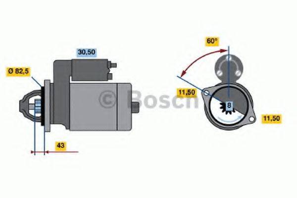 BOSCH 0986015481 Стартер