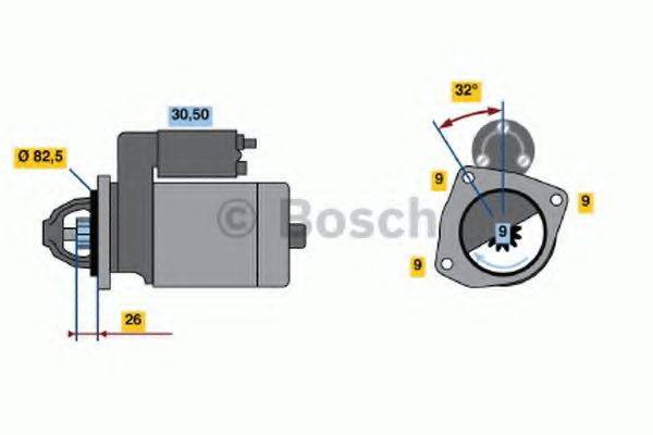 BOSCH 0986017010 Стартер