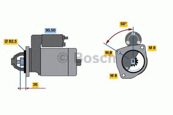 BOSCH 0986017020 Стартер