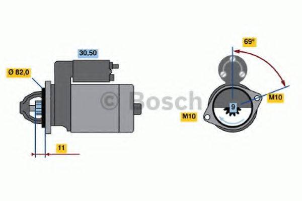 BOSCH 0986019880 Стартер