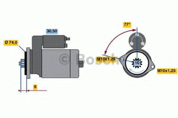 BOSCH 0986020581 Стартер