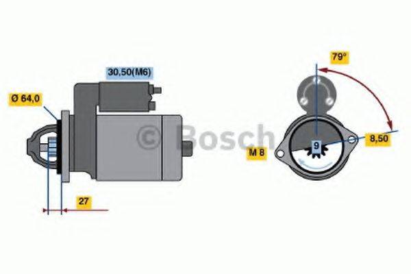 BOSCH 0986021240 Стартер