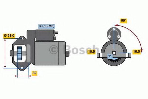 BOSCH 0986023570 Стартер