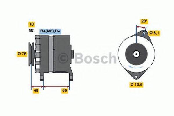 BOSCH 0986031740 Генератор