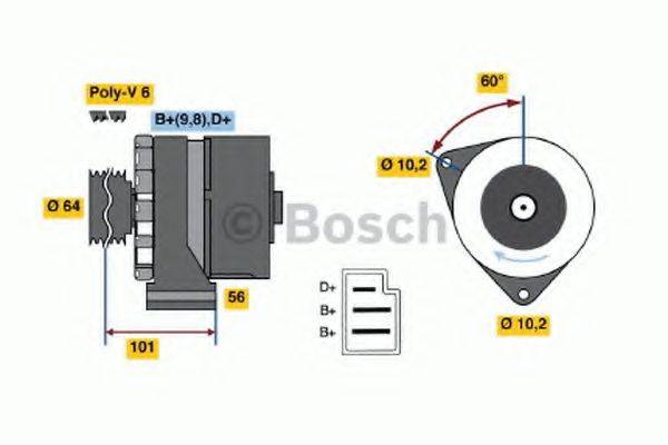 BOSCH 0986034060 Генератор