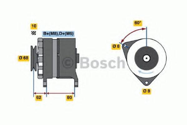 BOSCH 0986035800 Генератор