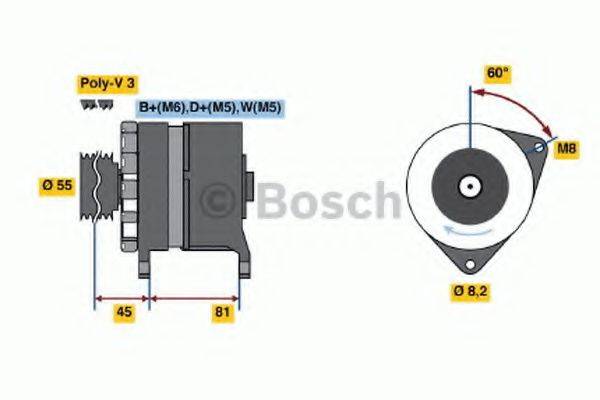 BOSCH 0986036071 Генератор