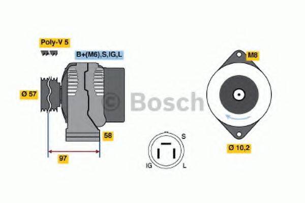 BOSCH 0986036301 Генератор