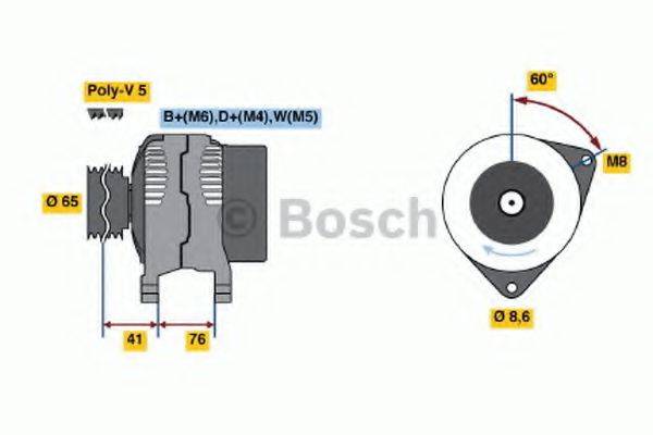 BOSCH 0986036701 Генератор