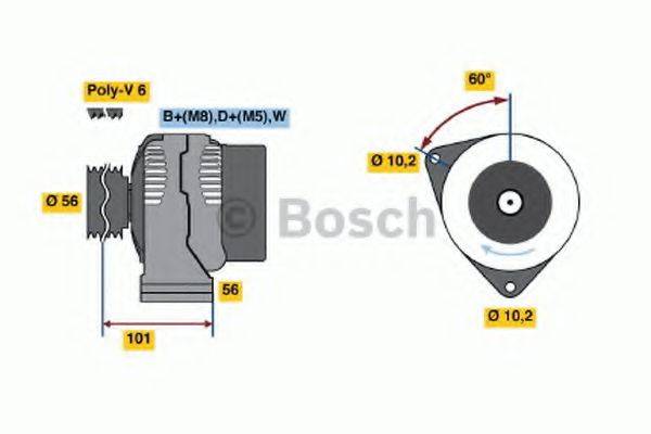 BOSCH 0986038170 Генератор