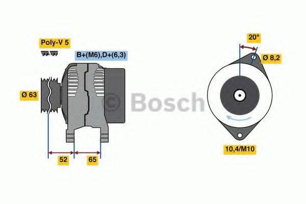 BOSCH 0986036871 Генератор