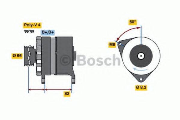 BOSCH 0986037040 Генератор