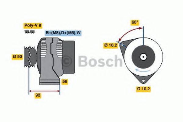 BOSCH 0120465017 Генератор