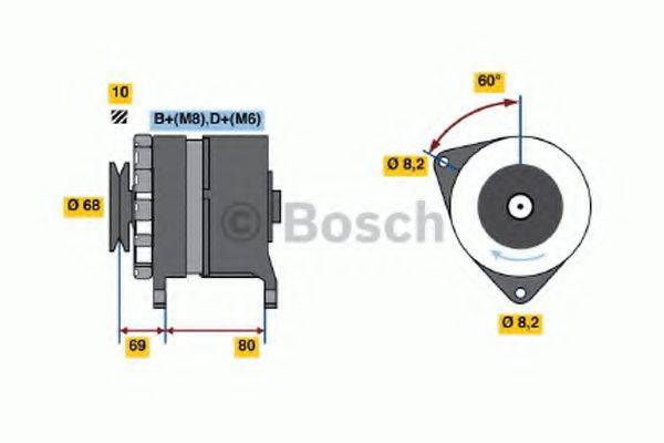 BOSCH 0986038130 Генератор