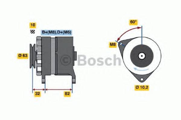 BOSCH 0986038300 Генератор