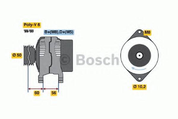 BOSCH 0986038600 Генератор