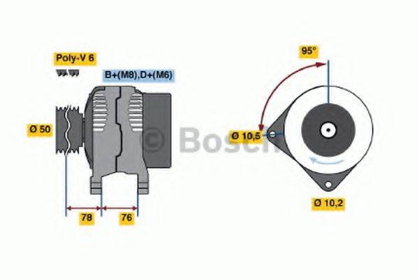 BOSCH 0120465031 Генератор