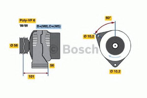 BOSCH 0123510101 Генератор