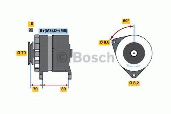 BOSCH 0986039481 Генератор