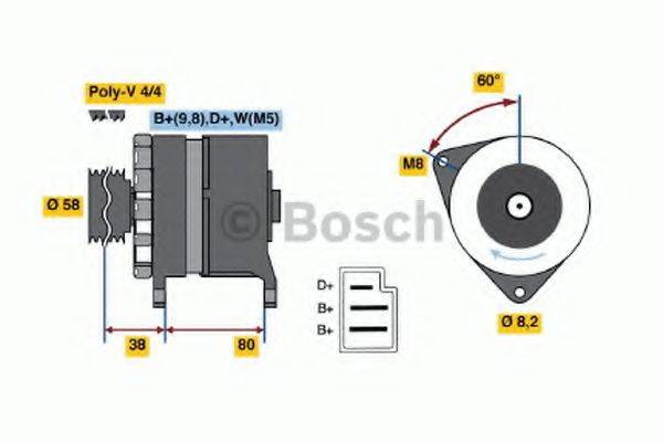 BOSCH 0986039711 Генератор