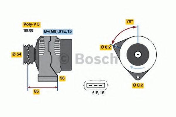 BOSCH 0986039730 Генератор