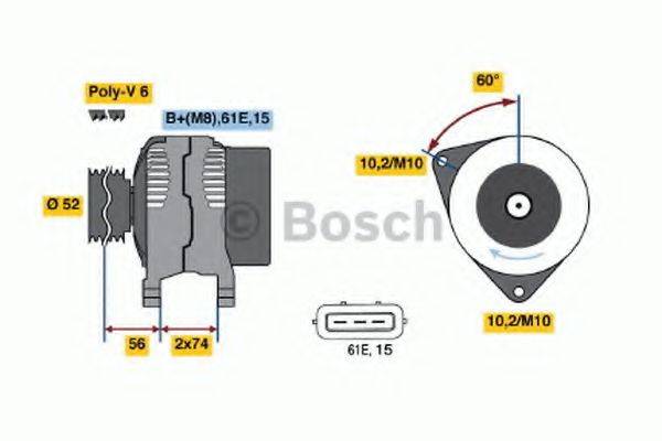 BOSCH 0123325011 Генератор