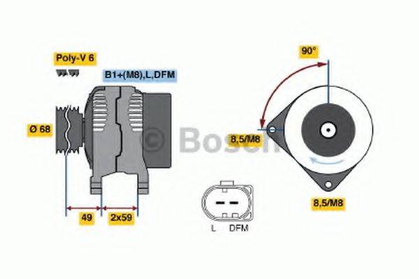 BOSCH 0986041140 Генератор