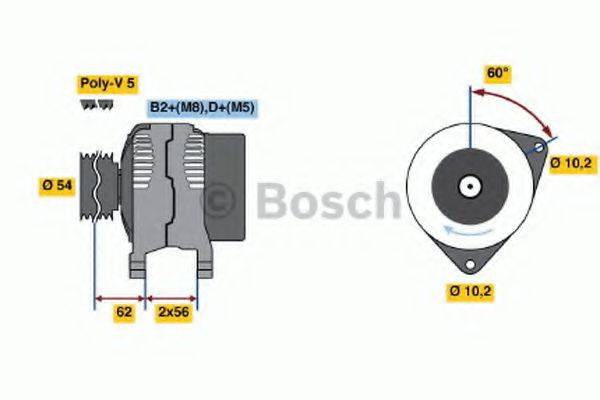 BOSCH 0124515085 Генератор