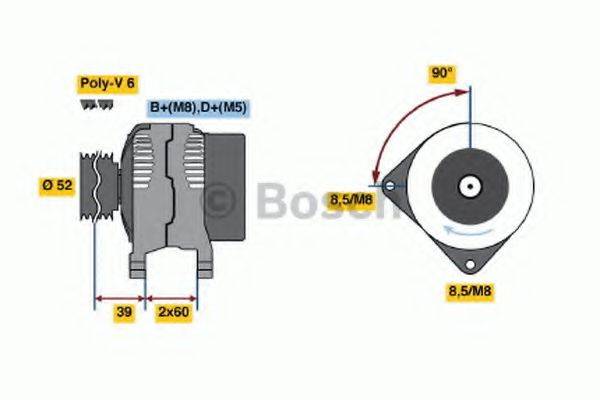 BOSCH 0986041280 Генератор