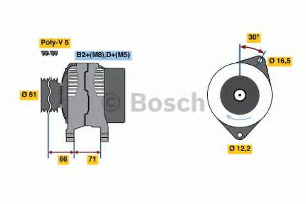 BOSCH 0986042760 Генератор