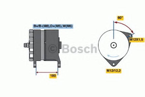 BOSCH 0986042850 Генератор