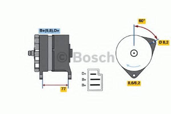 BOSCH 0986044601 Генератор