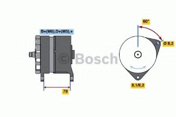 BOSCH 0986044711 Генератор