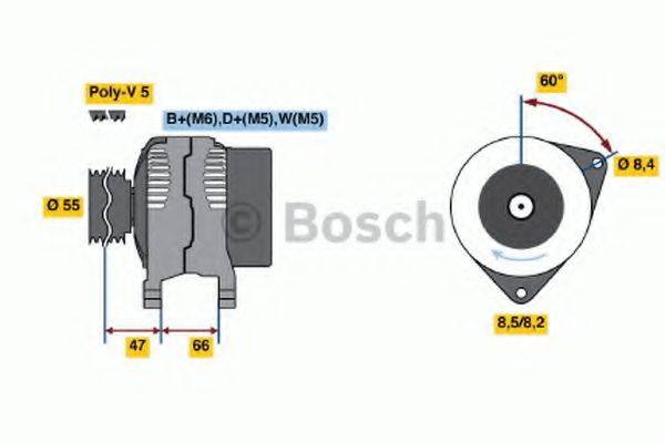 BOSCH 0986044741 Генератор