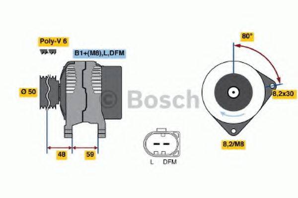 BOSCH 0986045310 Генератор