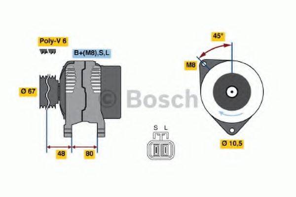 BOSCH 0986045641 Генератор