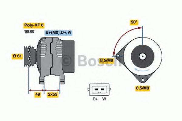 BOSCH 0986046010 Генератор